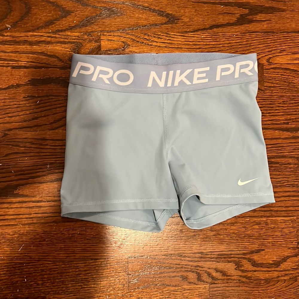 Nike Pro Light Blue Shorts